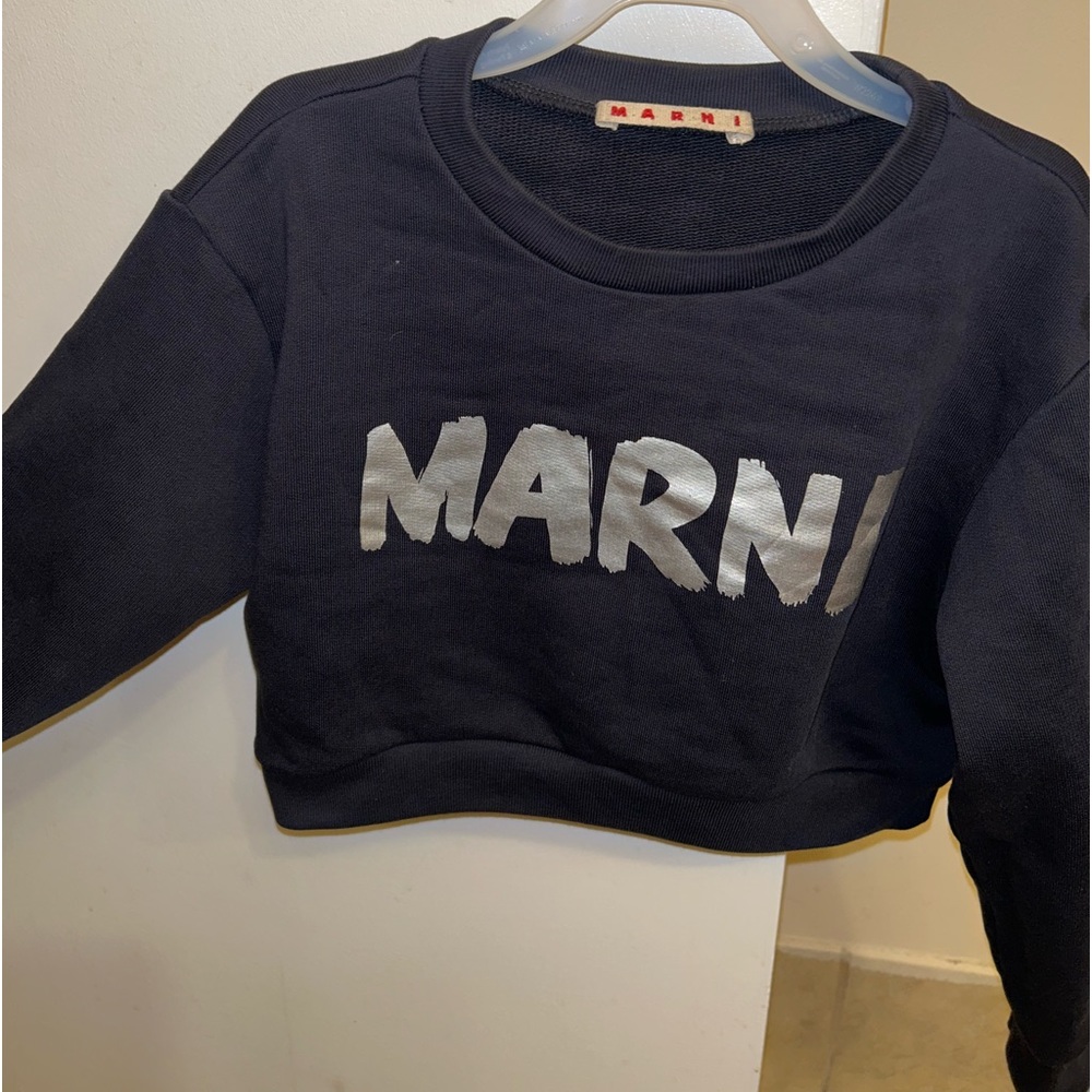 Girl Marni crop top hoodie